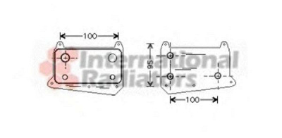 VAN WEZEL 30003376 -  масляный радиатор, двигательное масло